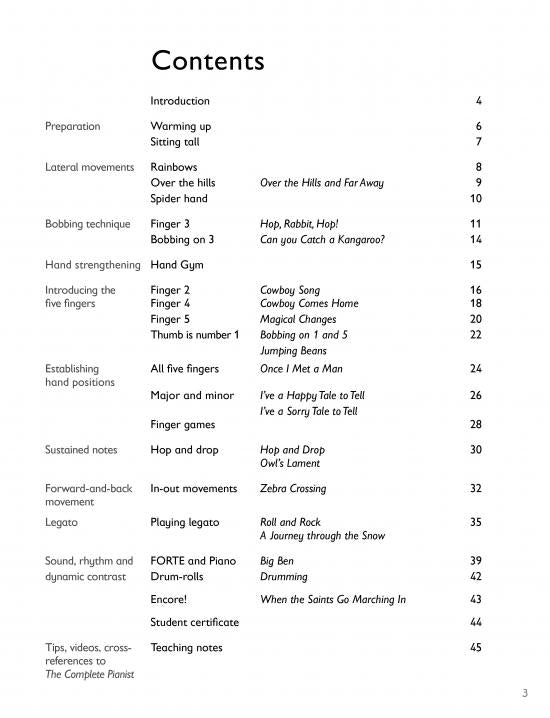 Roskell: Essential Piano Technique Primer A: Hop, skip and jump