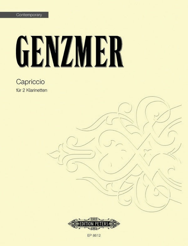 Genzmer: Capriccio for 2 Clarinets