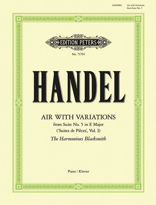 Handel: Air with Variations (The Harmonious Blacksmith)