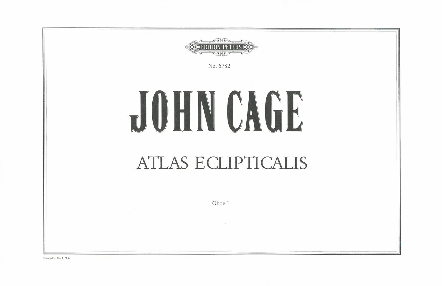 Cage: Atlas Eclipticalis