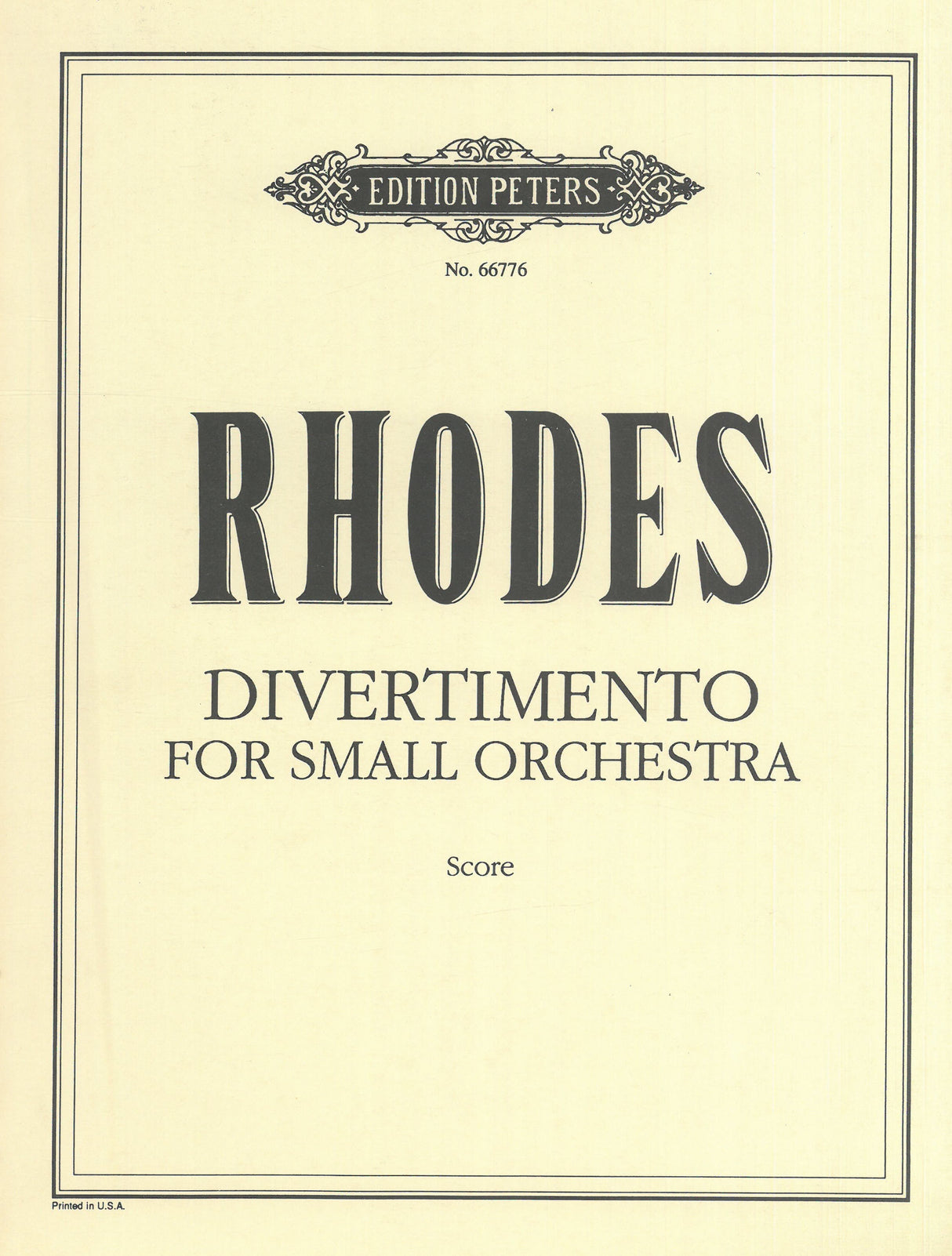 Rhodes: Divertimento