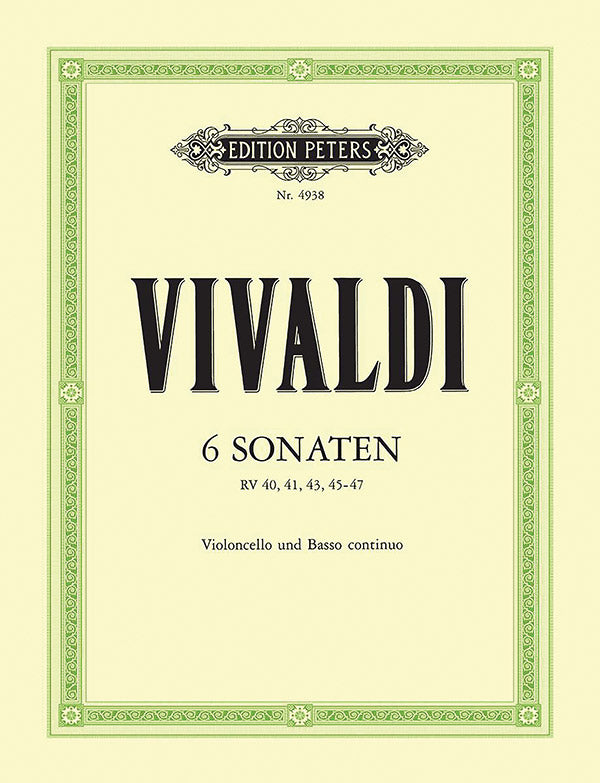 Vivaldi: 6 Cello Sonatas, RV 40, 41, 43, 45–47