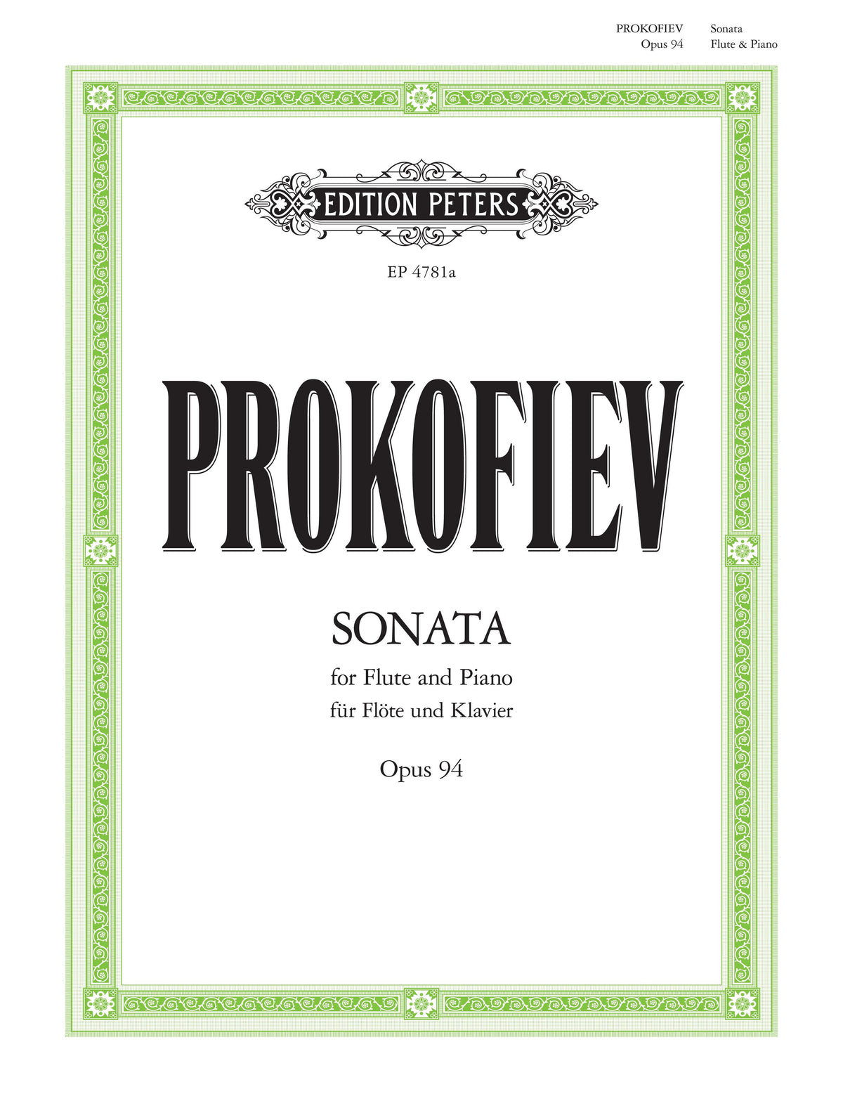 Prokofiev: Flute Sonata, Op. 94