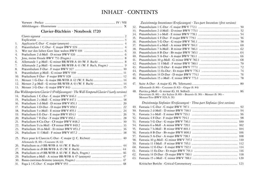 Notebook for Wilhelm Friedemann Bach