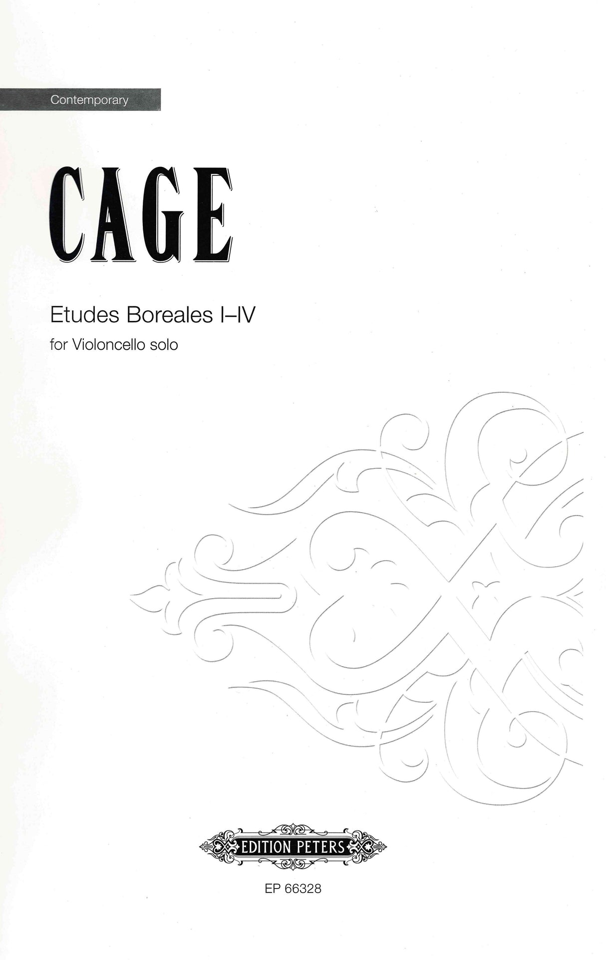 Cage: Etudes Boreales I-IV (Version for Cello)