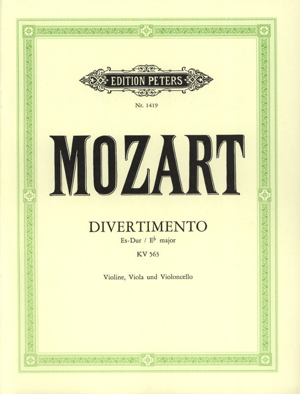 Mozart: Divertimento in E-flat Major, K. 563