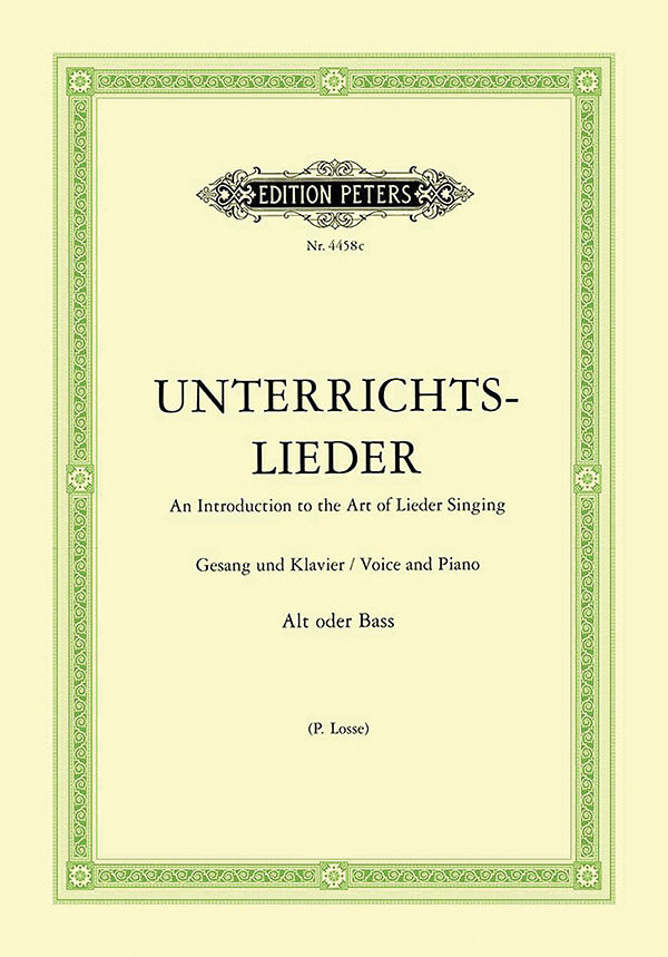 Losse: Album of 60 Lieder from Bach to Reger