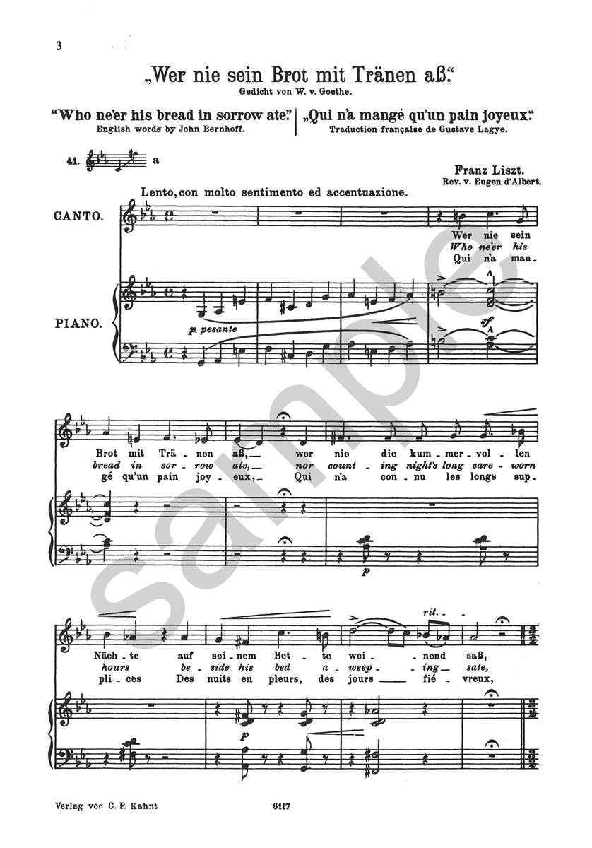 Liszt: Lieder - Volume 3