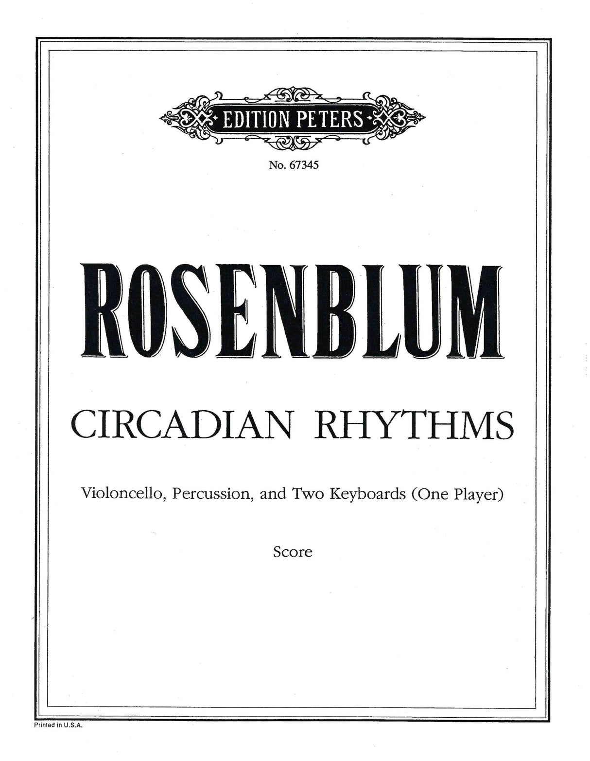 Rosenblum: Circadian Rhythms
