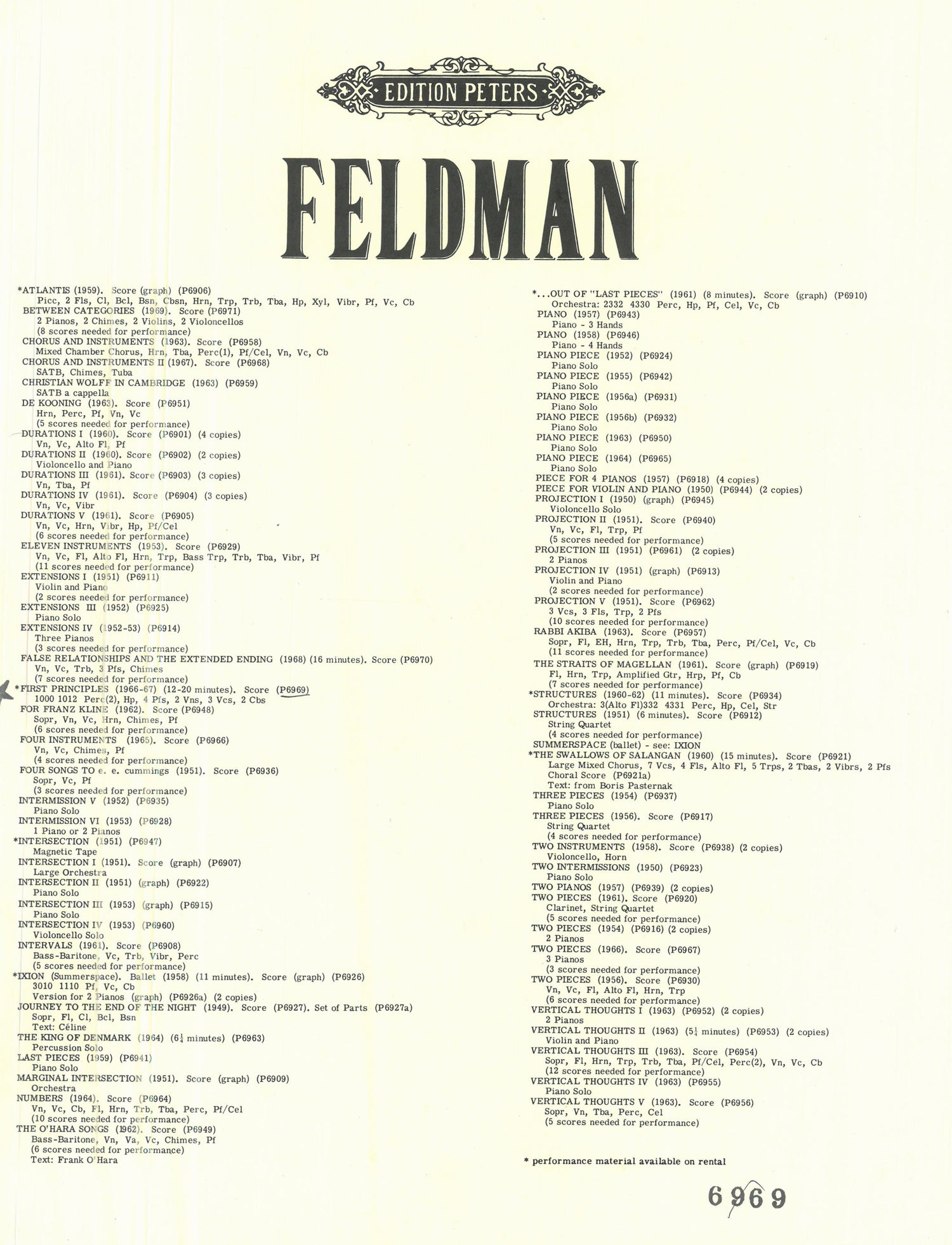 Feldman: First Principles
