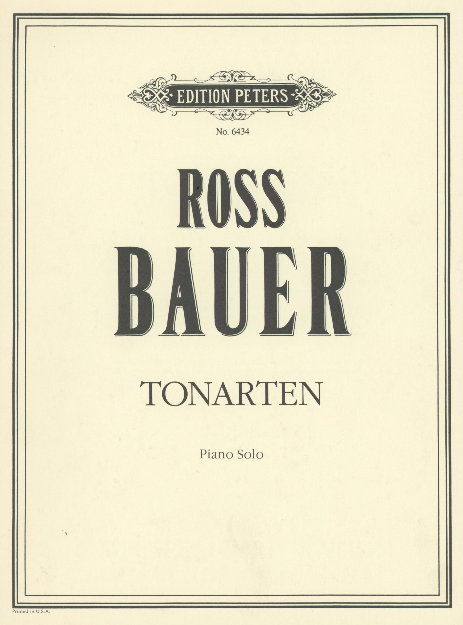 Bauer: Tonarten