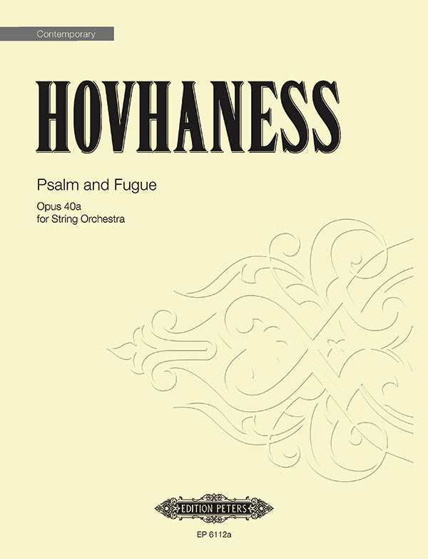 Hovhaness: Psalm and Fugue, Op. 40a
