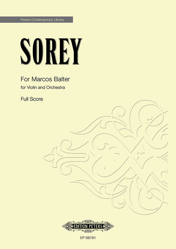 Sorey: For Marcos Balter