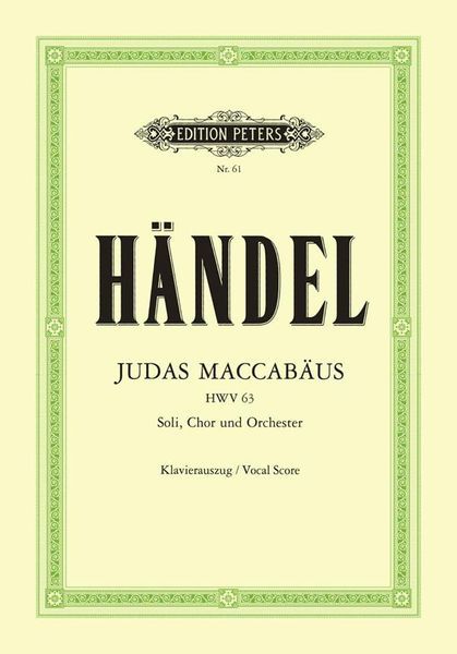 Handel: Judas Maccabaeus, HWV 63