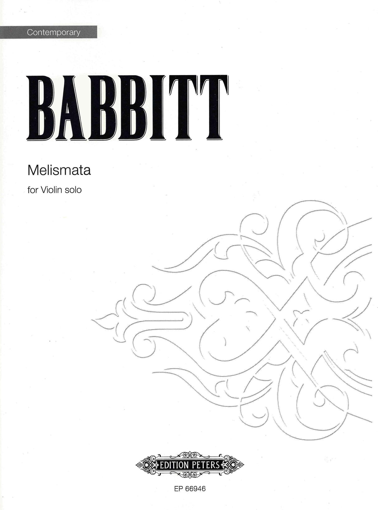Babbitt: Melismata