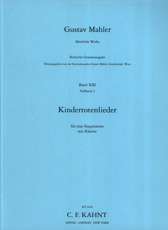 Mahler: Kindertotenlieder