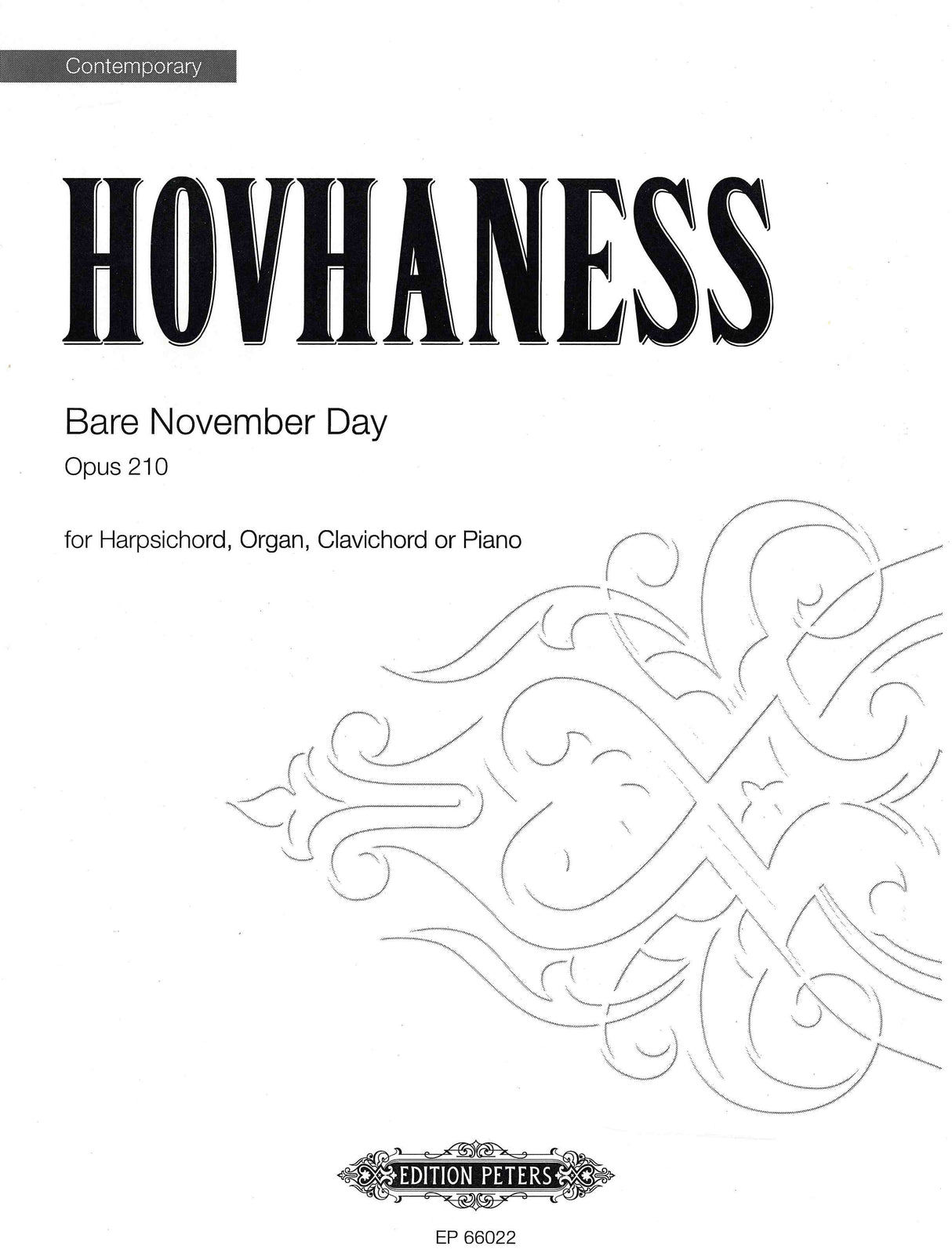 Hovhaness: Bare November Day, Op. 210
