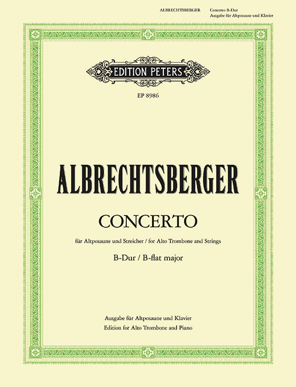 Albrechtsberger: Alto Trombone Concerto in B-flat Major