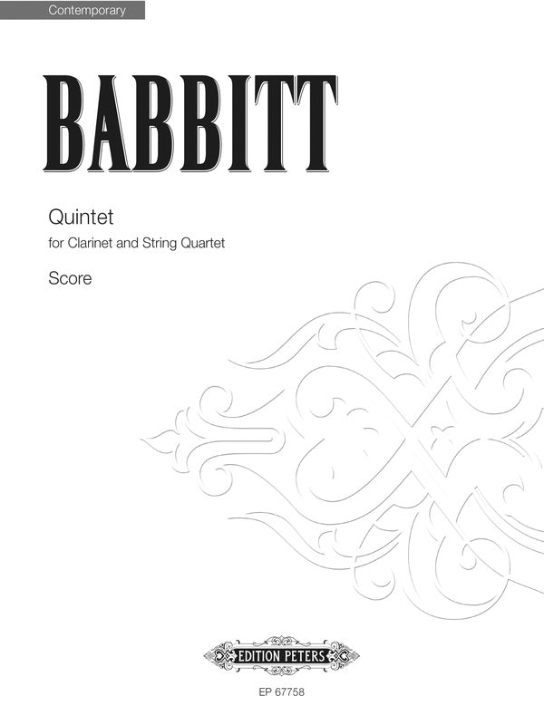Babbitt: Clarinet Quintet