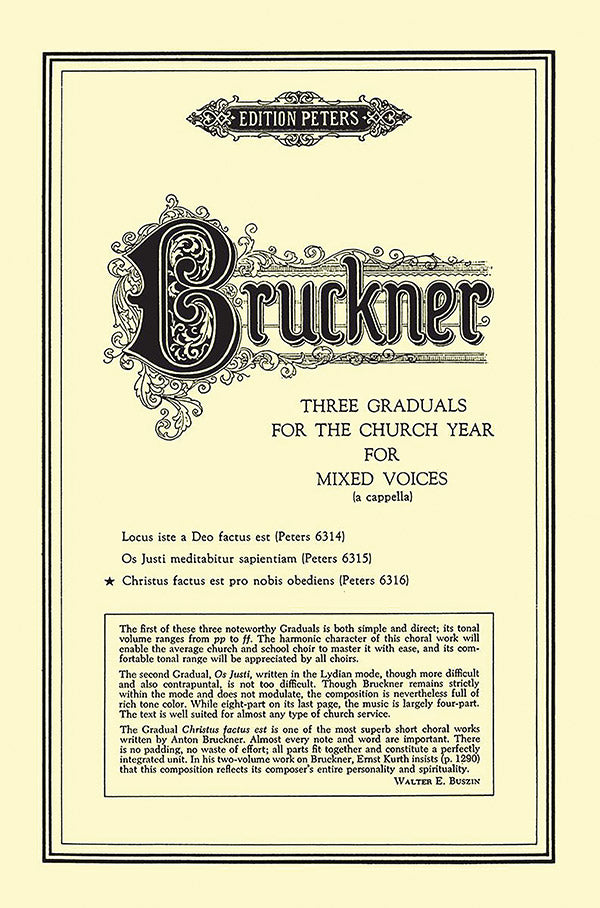 Bruckner: Gradual No. 3: Christus factus est