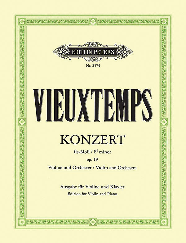 Vieuxtemps: Concerto No. 2 in F-sharp Minor, Op. 19