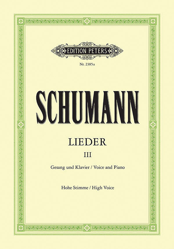 Schumann: Complete Songs - Volume 3