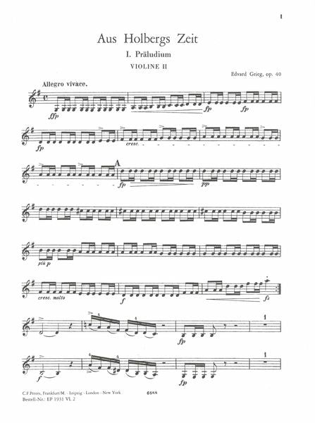 Grieg: Holberg Suite, Op. 40