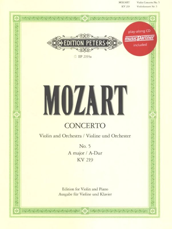 Mozart: Violin Concerto No. 5 in A Major, K. 219
