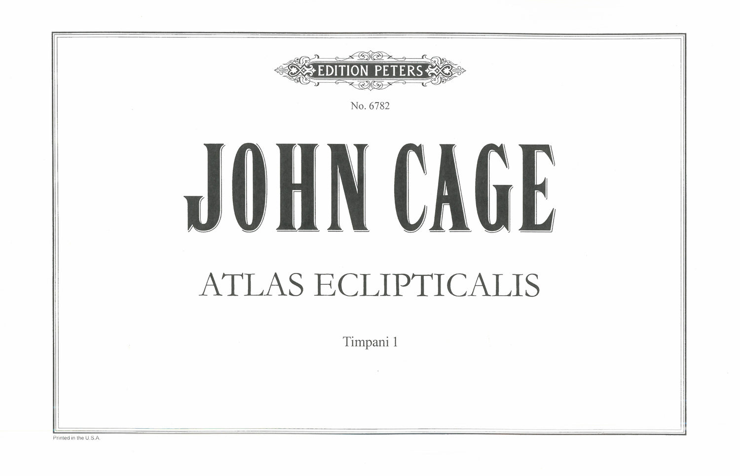 Cage: Atlas Eclipticalis