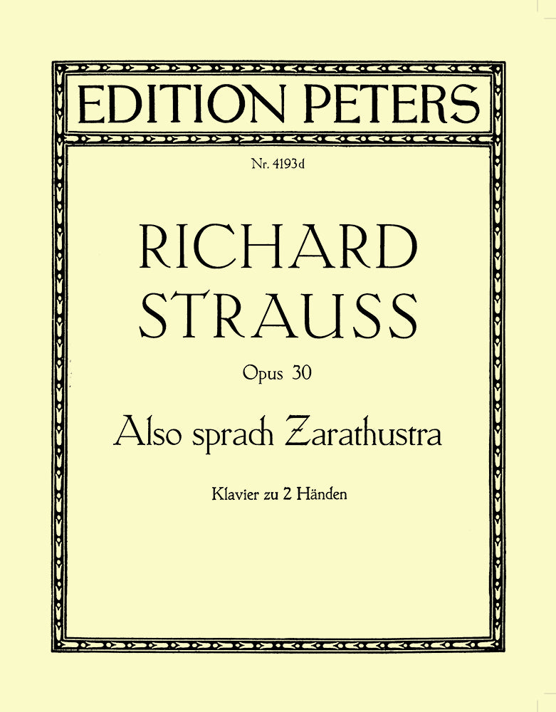 Strauss: Also sprach Zarathustra, Op. 30 (arr. for piano)