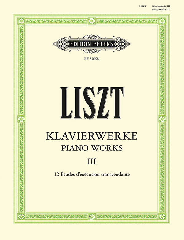 Liszt: Piano Works - Volume 3 (Transcendental Études, S. 139)