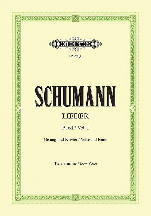 Schumann: Complete Songs - Volume 1