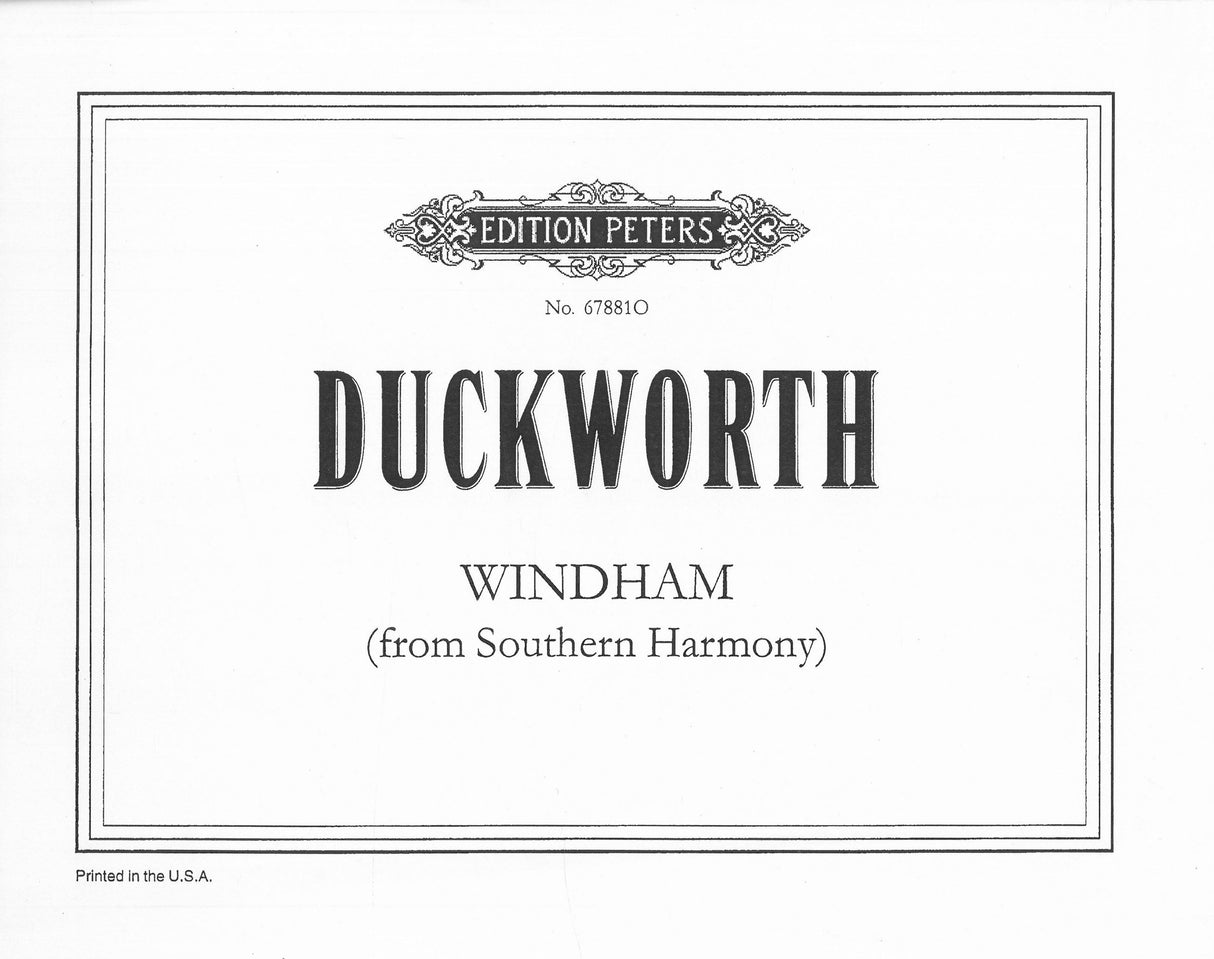 Duckworth: Windham