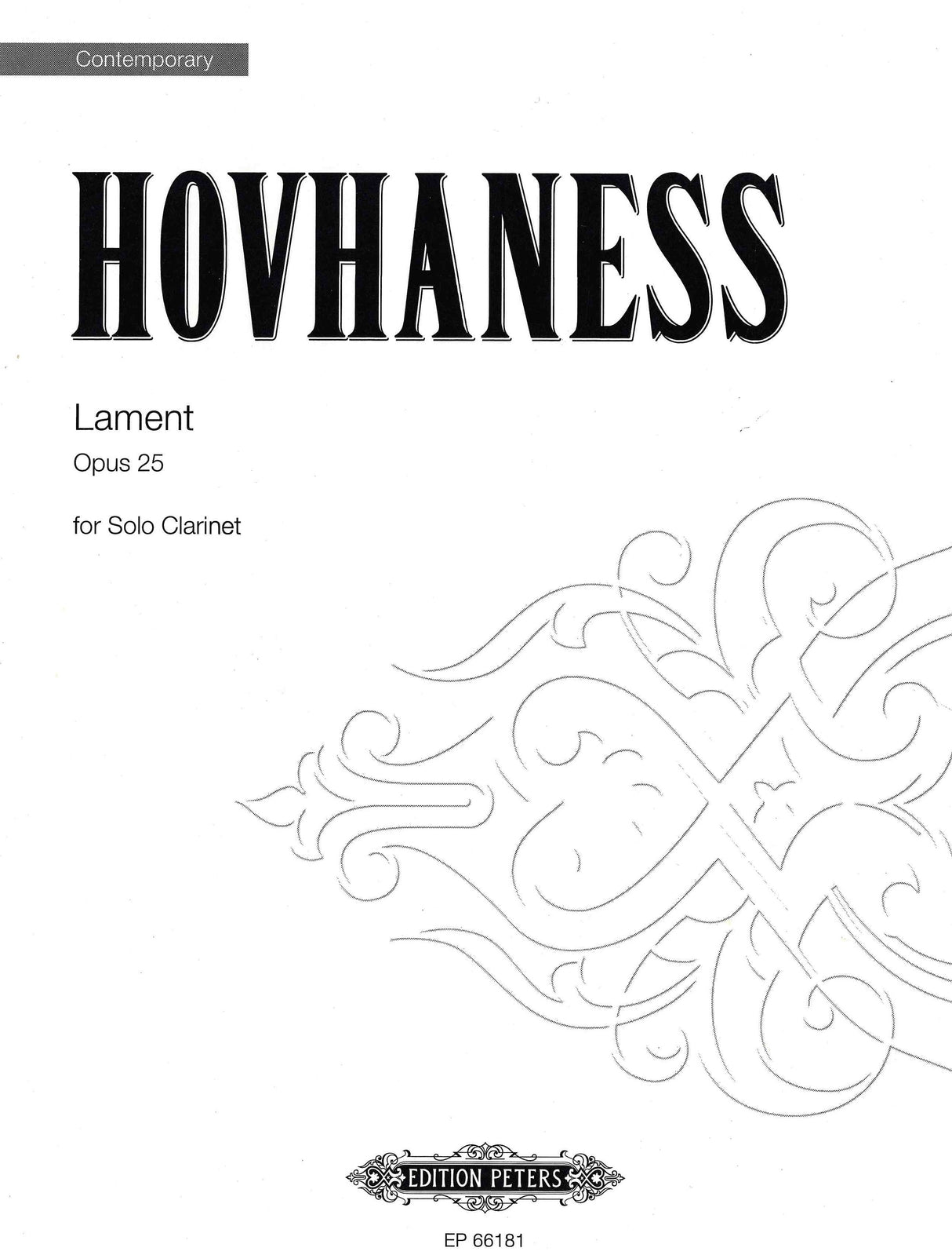 Hovhaness: Lament, Op. 25