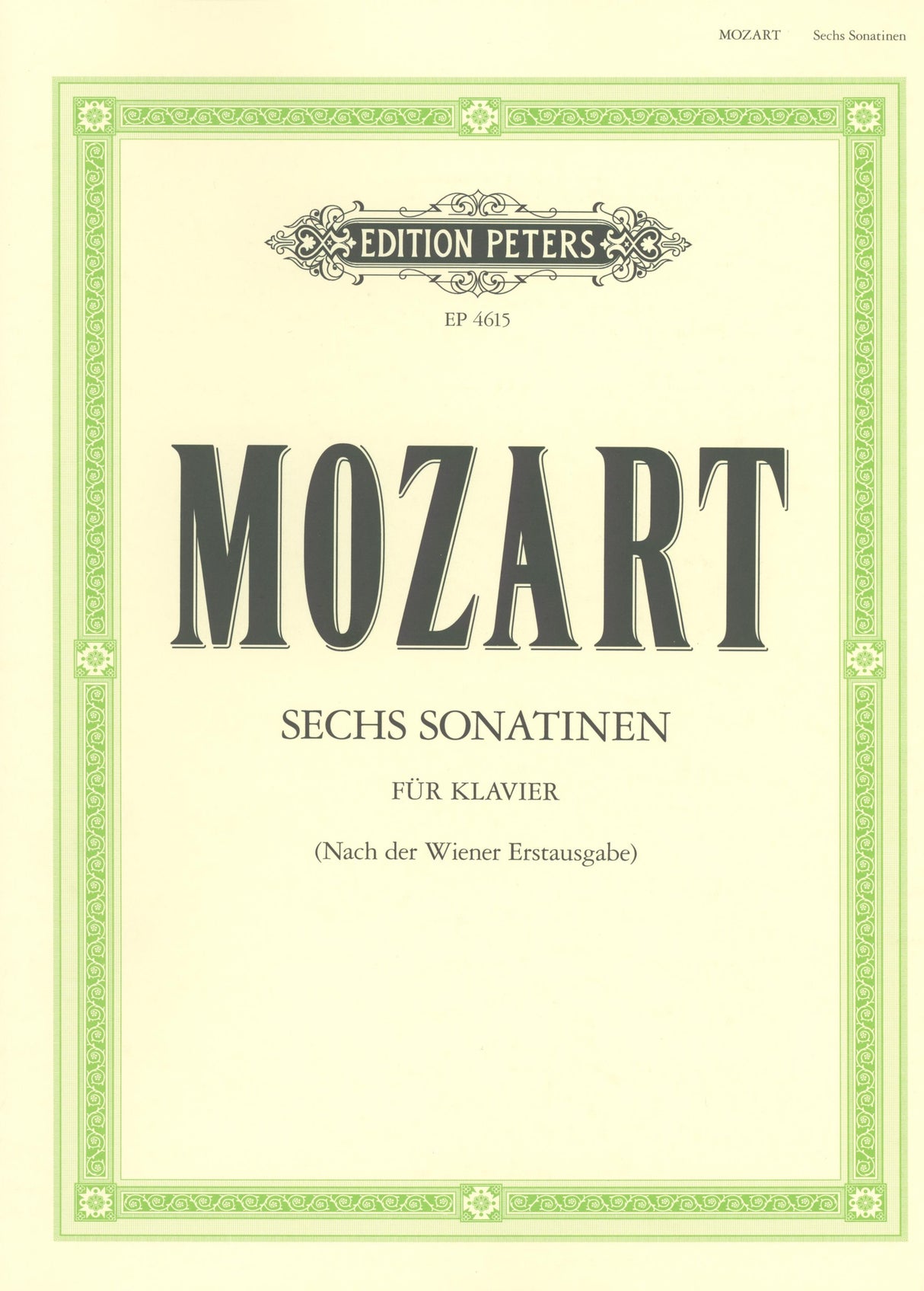 Mozart: 6 Viennese Sonatinas
