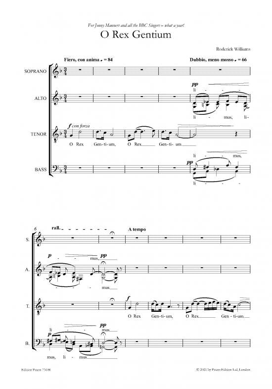 Williams: O Rex Gentium