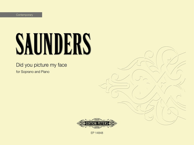 Saunders: Did you picture my face