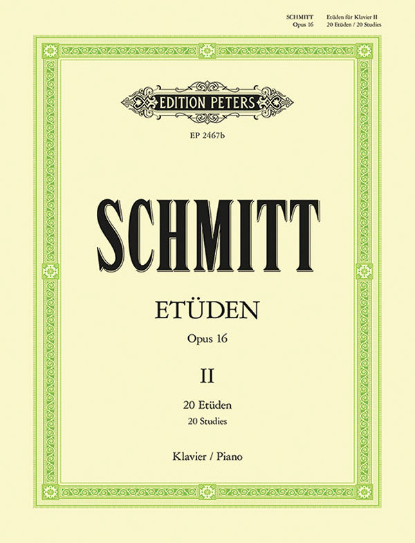Schmitt: Preperatory Exercises, Op. 16 - Book 2