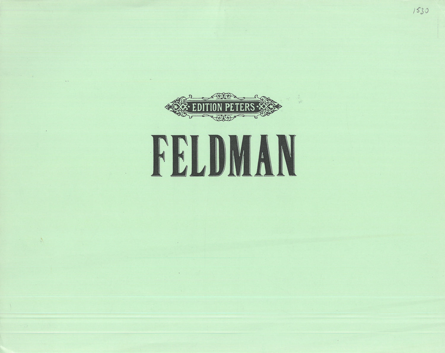 Feldman: Ixion (Version for Two Pianos)