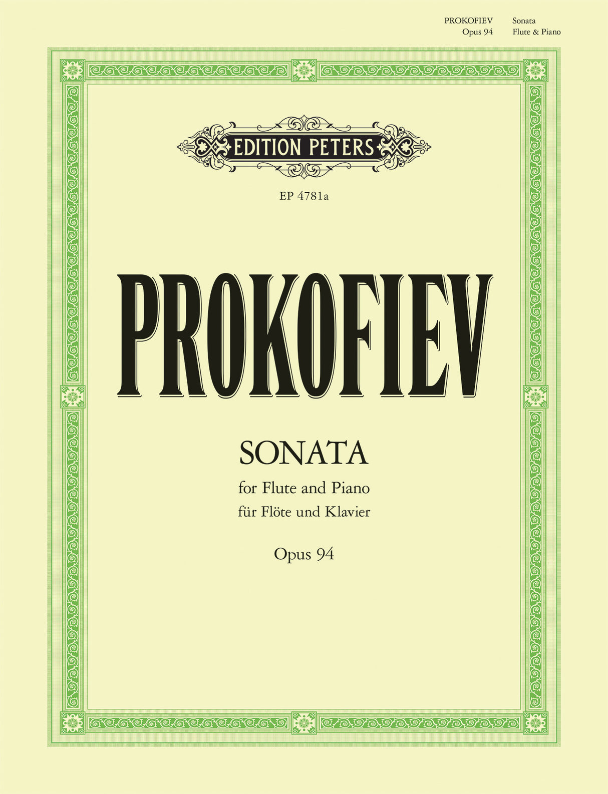 Prokofiev: Flute Sonata, Op. 94