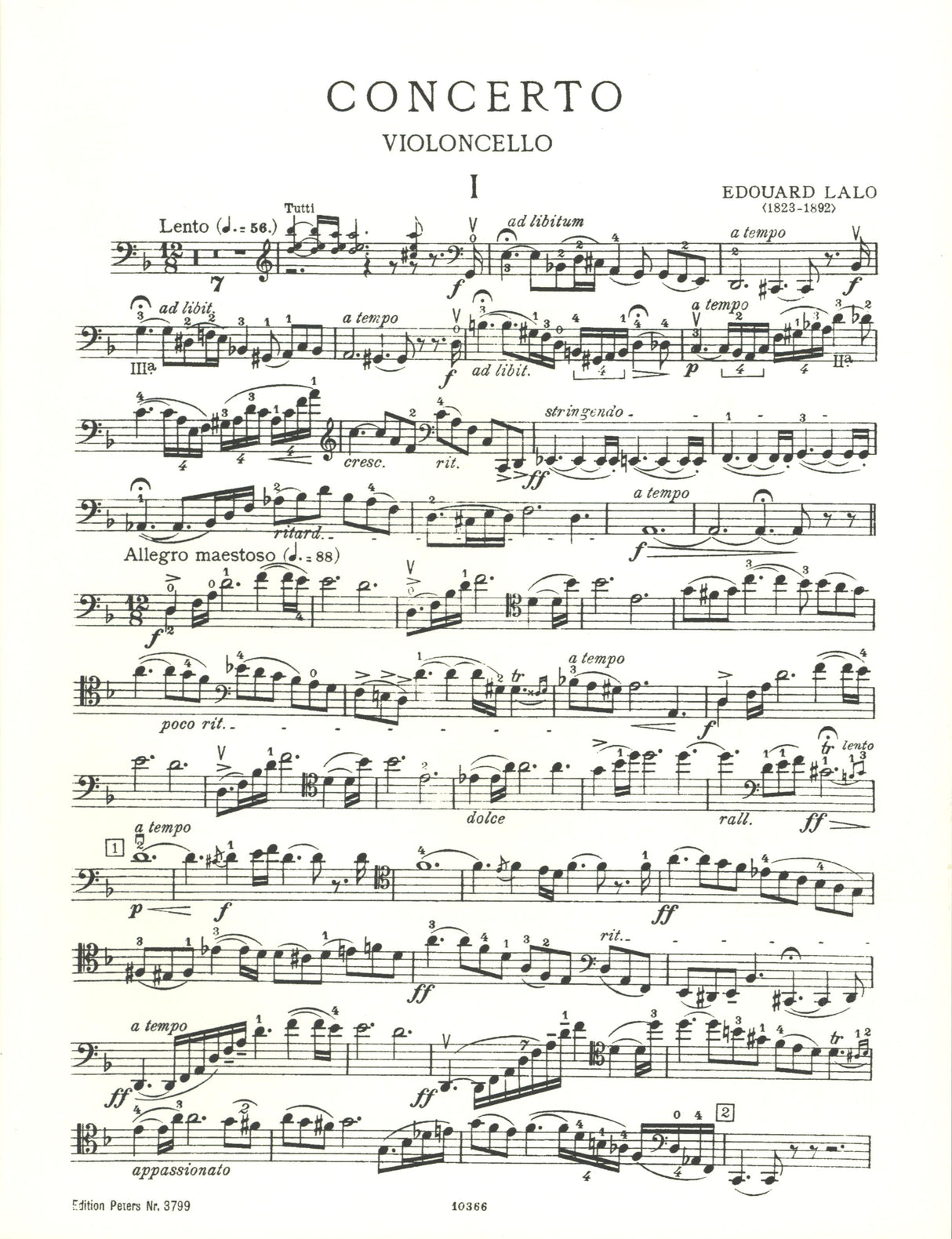 Lalo: Cello Concerto in D Minor