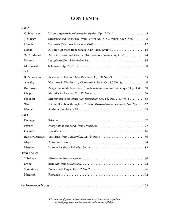 Grade 8 Piano Anthology