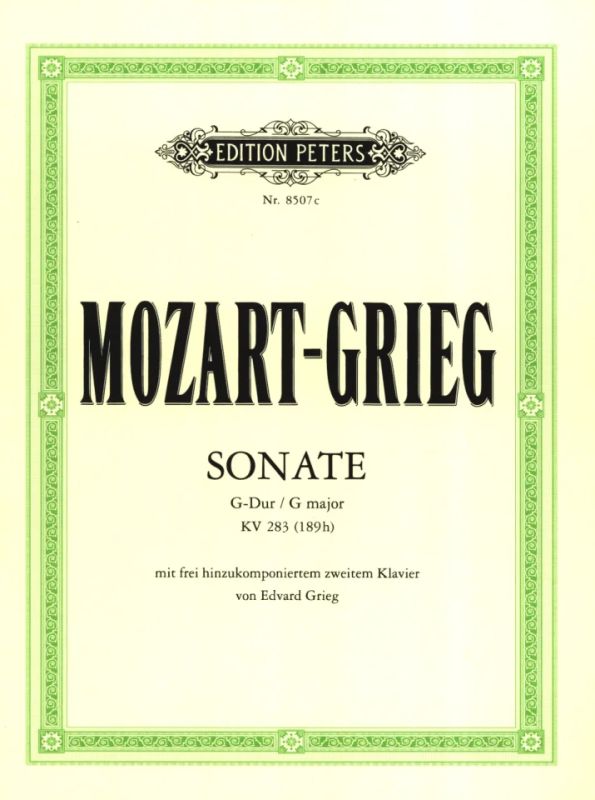 Mozart-Grieg: Piano Sonata in G Major, K. 283 (189h) (arr. for 2 pianos)