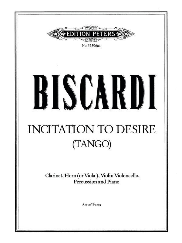 Biscardi: Incitation to Desire (Tango)