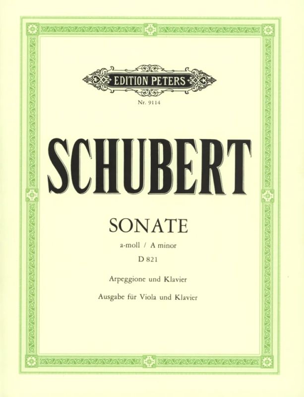Schubert: Arpeggione Sonata, D 821 (arr. for viola)