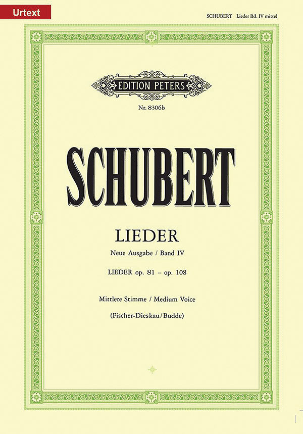 Schubert: Lieder - Volume 4 (opp. 81-108)