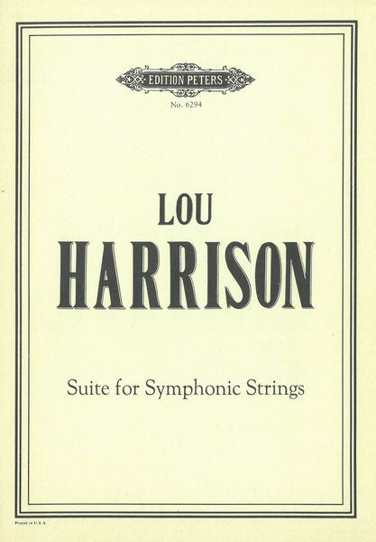 Harrison: Suite for Symphonic Strings