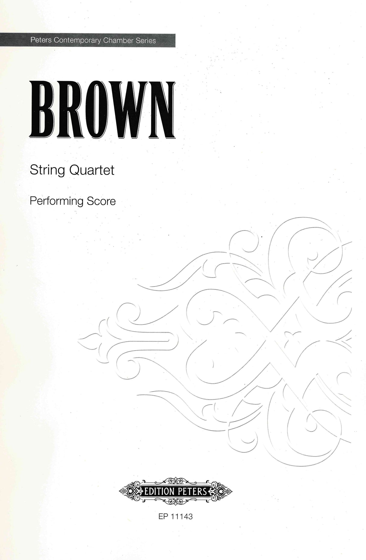 Brown: String Quartet