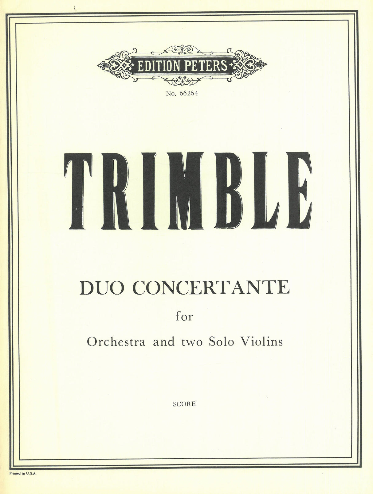 Trimble: Duo Concertante