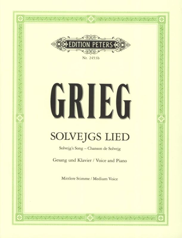 Grieg: Solveig's Song, Op 23, No. 11